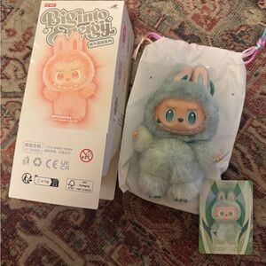 Authentic Opened Labubu Big Into Energy The Monsters Serenity Green
